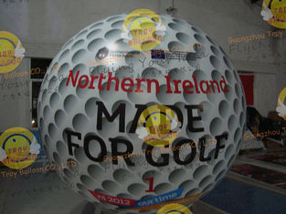 Customized Helium Inflatable Golf Ball Round 2.5m Reusable ASTM