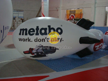 4*1.6m Attractive Inflatable Advertising Helium Zeppelin Balloons for Weather Service