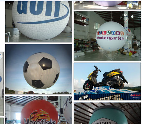 Reklam için 0.18mm PVC Dev Şişme Balon Sıcak Hava Balonu