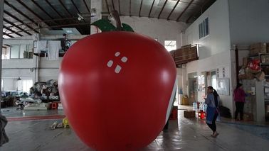 3,5m Yükseklik Elma Şekilli Balonlar Pantone Renkli Matched Baskı Büyük