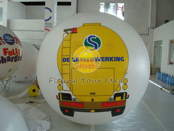 Açılış etkinliği için UV korumalı baskılı Beyaz PVC Büyük Baskılı Helyum Balonları