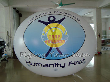 Spor Olayları İçin Logo Baskılı Dev Oval Balon, Şişme yer balonları